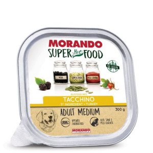Morando Super Food Mokra Karma Dla Psów Ras Średnich Pasztet z Indykiem 300