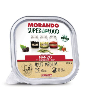 Morando Super Food Mokra Karma Dla Psów Ras Średnich Pasztet z Wołowiną 300