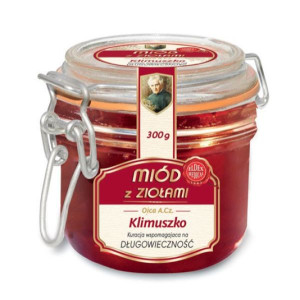 Miód na długowieczność - Akacjowy z ziołami Ojca Klimuszko (300g)