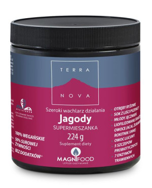 Jagody Supermieszanka (Jeżyna, Acai, Borówka, Enzymy trawienne, Probiotyki)