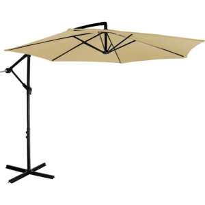 STILISTA Parasol Ø 3,5 m, 180 g/m2, beżowy + pokrowiec