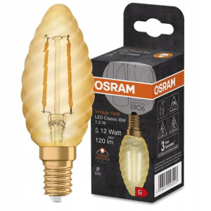 Żarówka Led E14 1,5w =12 2400k Vintage Osram