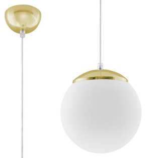 Elegancki zwis UGO 20 złoto lampa wisząca mleczna kula do salonu nad stół