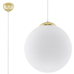 Elegancki zwis UGO 20 złoto lampa wisząca mleczna kula do salonu nad stół