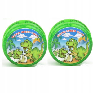2x JOJO dinozaur yo-yo świeci kolor