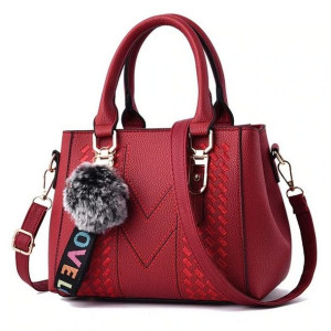Torebka Damska na ramię crossbody C19 czerwona, , c19