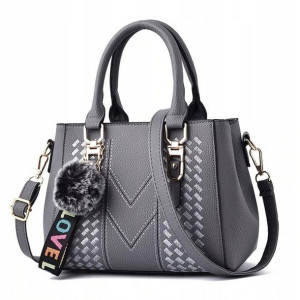 Torebka Damska na ramię crossbody C19 szara, , c19