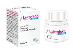 LAKTOFERIN  NUCLEO LAKTOFERYNA 5 NUKLEOTYDÓW + Witamina C  30 kapsułek