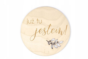 Kamień milowy Tabliczka do zdjęć Już tu jestem