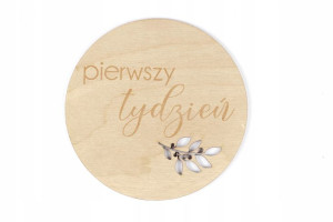 Kamień milowy Tabliczka do zdjęć Pierwszy tydzień