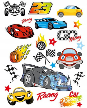 Naplamki Naprasowanki na ubrania 20 x 30 cm Cars