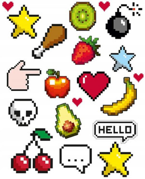 Naplamki Naprasowanki na ubrania 20 x 30 cm Pixel