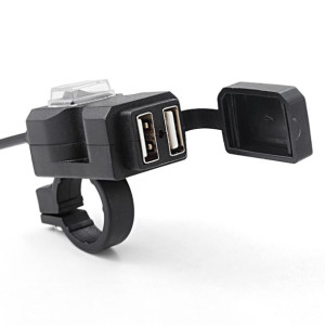 Ładowarka motocyklowa GNIAZDO 2xUSB na kierownicę