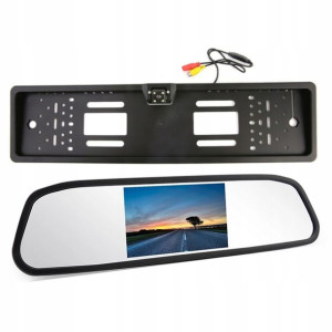 Kamera cofania w ramce 4 LED + monitor w lusterku