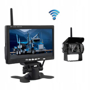 MONITOR 7 cali KAMERA Zestaw BEZPRZEWODOWY 12/24V