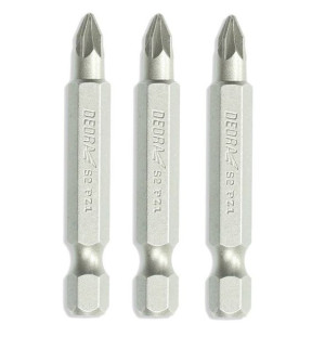 Dedra Końcówki Wkrętakowe Krzyżowe Pz2 50mm 3 Szt/opak 18a05pz21-03
