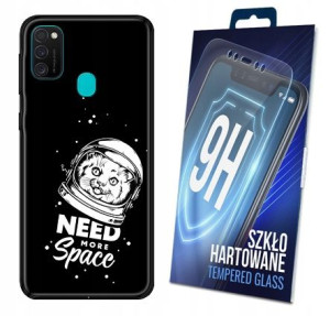 100 Wzorów Etui Matt + Szkło Do Samsung Galaxy M21