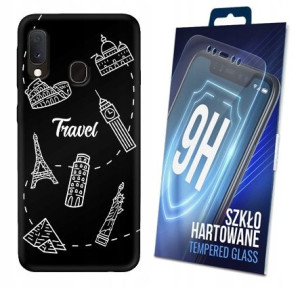 100wzorów Etui + Szkło Do Samsung Galaxy A20e Case