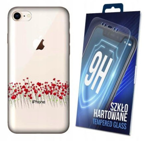 170 wzorów ETUI + SZKŁO do APPLE IPHONE 8 CASE