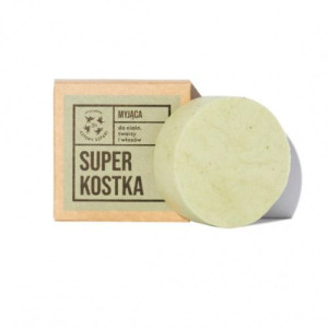 Mydlarnia Cztery Szpaki, Superkostka myjąca, do ciała, twarzy i włosów, 75g