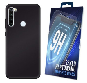 Czarne Etui + Szkło Do Xiaomi Redmi Note 8t Matt