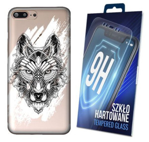 Etui + Szkło Do Iphone 7 Plus Obudowa Top Wzory