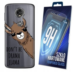 Etui +szkło Do Motorola Moto E5 Plus Top Wzory 170