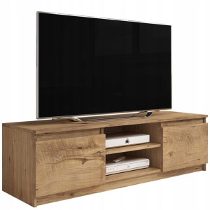 Szafka 120 cm pod telewizor z drzwiczkami do salonu
