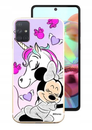Etui Disney Do Samsung A71 Wzór Minnie Różowy