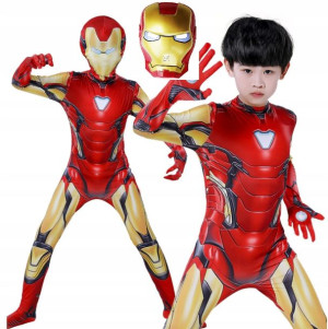 Strój Iron Man Kostium Maska Przebranie 104-110