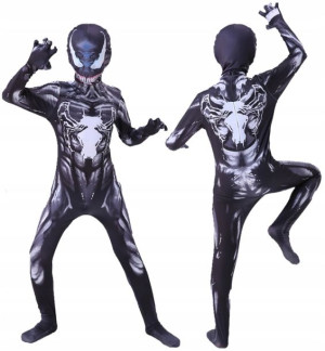 Strój Venom Marvel Kostium Bal Przebranie 116-122