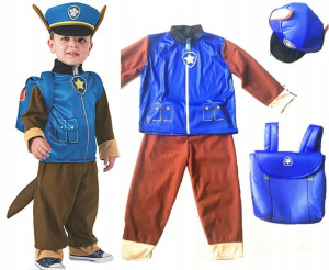 Strój Psi Patrol Chase Piesek Przebranie 6-7l