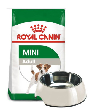 ROYAL CANIN Mini Adult 8kg + Miska Hunter z melaminy antypoślizgowa 0,16 l