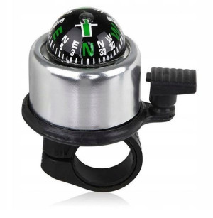 Dzwonek rowerowy mechaniczny z kompasem 80mm