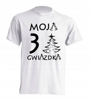Koszulka MOJA PIERWSZA DRUGA GWIAZDKA Mikołaj 2 3