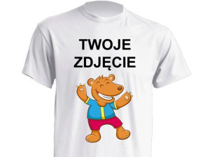 Koszulka Z Własnym Nadrukiem Zdjęciem Logo A4 Foto