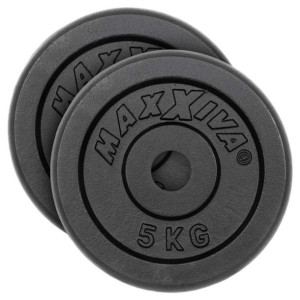 MAXXIVA Zestaw 2 obciążników do hantli o łącznej wadze 10 kg
