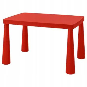 Ikea Stolik Dla Dziecka Mammut Czerwony 77x55