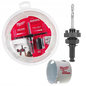 Milwaukee Zestaw Otwornice 68mm+trzpień 4932478930