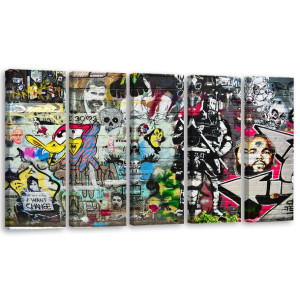 OBRAZ MŁODZIEŻOWY Graffiti Street Art 100x40