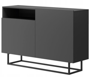 Enzo Komoda 120 Cm Grafit Styl Loft Industrialny
