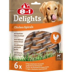8in1 Delights Chicken Spirals Przysmak Dla Psów 6 sztuk 60 g