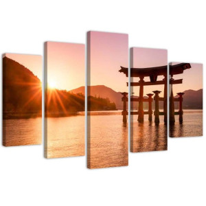 OBRAZ 5 częściowy Krajobraz Japonia 150x100