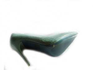 -50% szpilki miętowe obcas 11 cm lakier 39