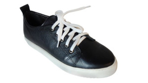 Skórzane damskie buty sportowe 2gat. czarne 37