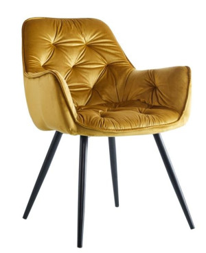 Krzesło velvet curry Welur Salon HF058 CHERRY