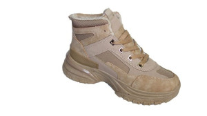 Wysokie buty trapery damskie sznurowane camel 38