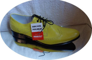 -40% MOSKAŁA męskie pólbuty sznurowane zółte 41