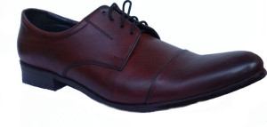 -50% Sergio skórzane półbuty męskie bordo 45