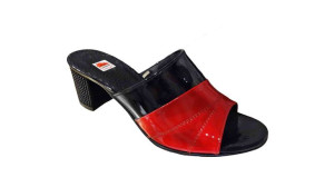Klapki damskie czarne obcas 6cm nr.37